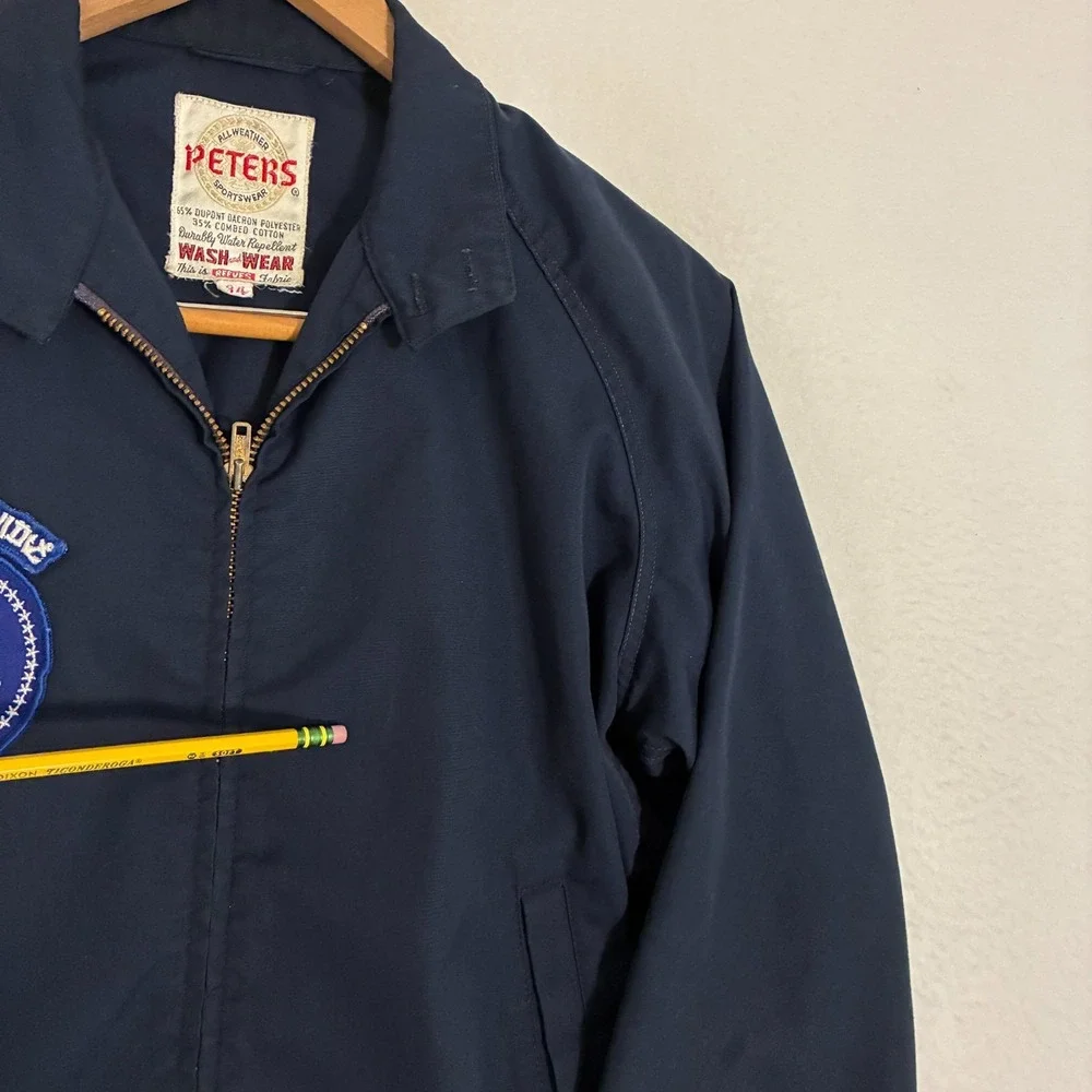 Vtg 70s 80s Secret Service Camp David Presidential Seal Jacket Size‎ 34 Patches